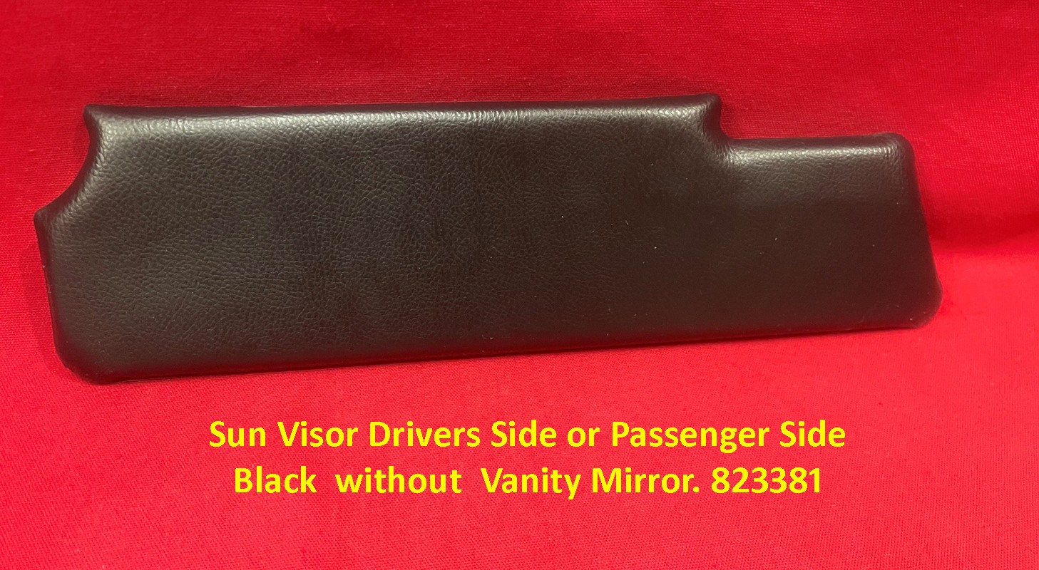Triumph Sun Visor Drivers Side or Passenger Side Black without Vanity Mirror. 823381 Triumph Sun Visor Drivers Side or Passenger Side Black without Vanity Mirror. 823381
