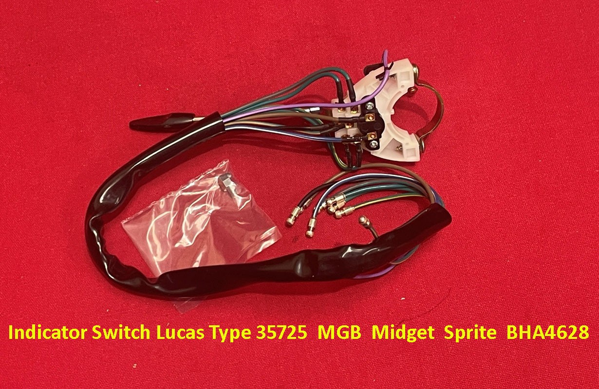 Indicator Switch Lucas Type 35725 MGB Midget Sprite BHA4628 Indicator Switch Lucas Type 35725 MGB Midget Sprite BHA4628