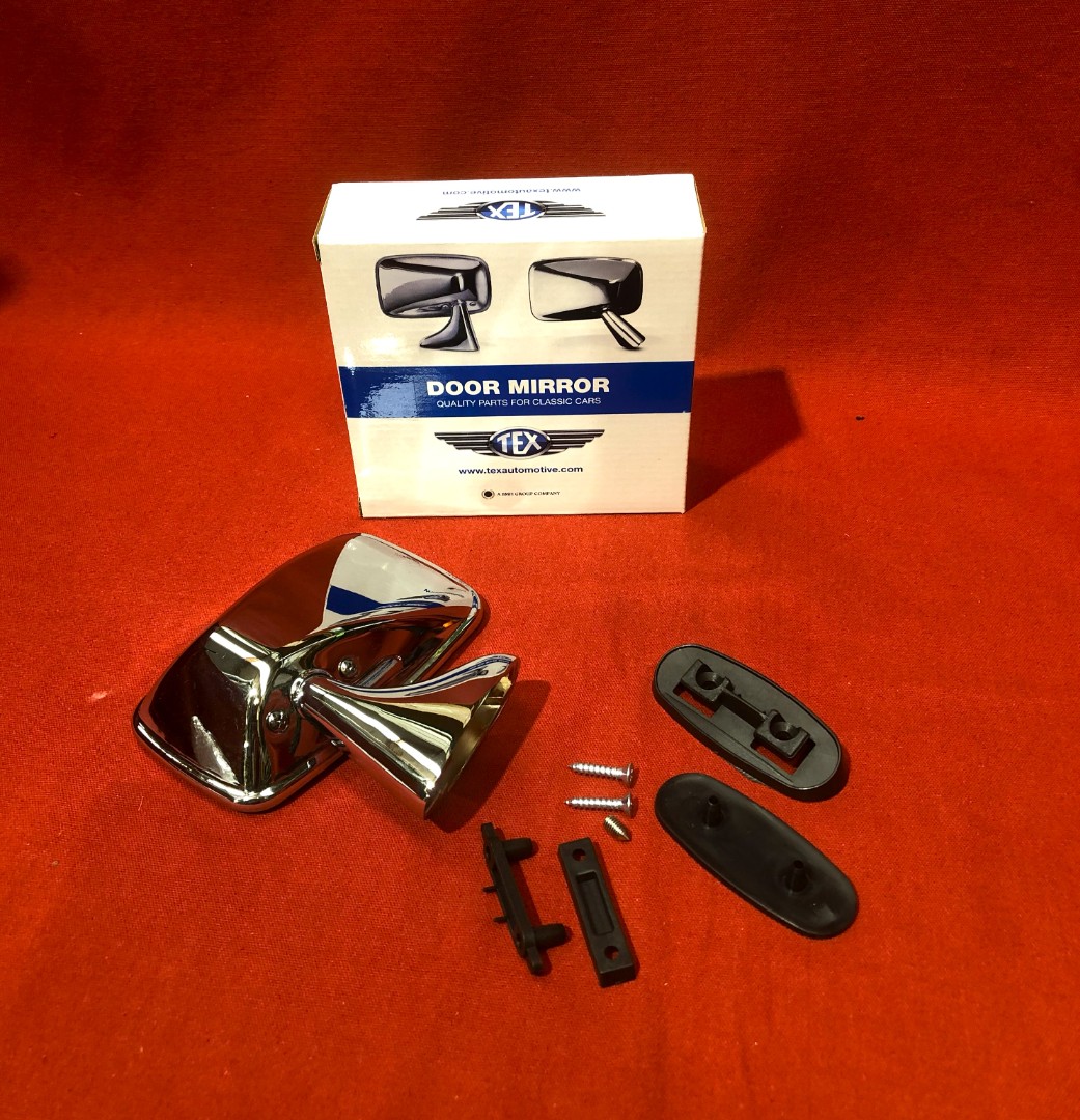 Stainless Steel Door Mirror Anti Dazzle Flat Glass Left Hand TEX Branded M68991 GAM216A Stainless Steel Door Mirror Anti Dazzle Flat Glass Left Hand TEX Branded M68991 GAM216A