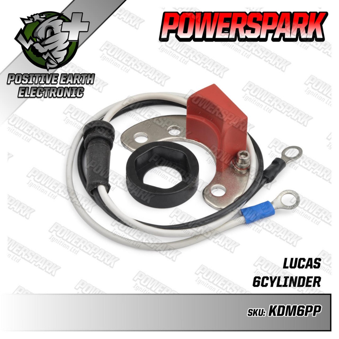 Powerspark Electronic Ignition Kit POSITIVE EARTH for Lucas DM6, DM6A DMB6, DMBZ6A Distributor KDM6-Powerspark Powerspark Electronic Ignition Kit POSITIVE EARTH for Lucas DM6, DM6A DMB6, DMBZ6A Distributor KDM6-Powerspark